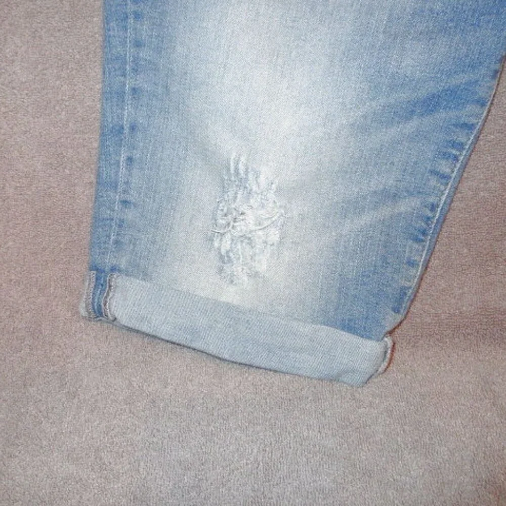 Mavi Jean Shorts Womens Size 29 Stretch Denim Bermuda Karly Distressed Grunge